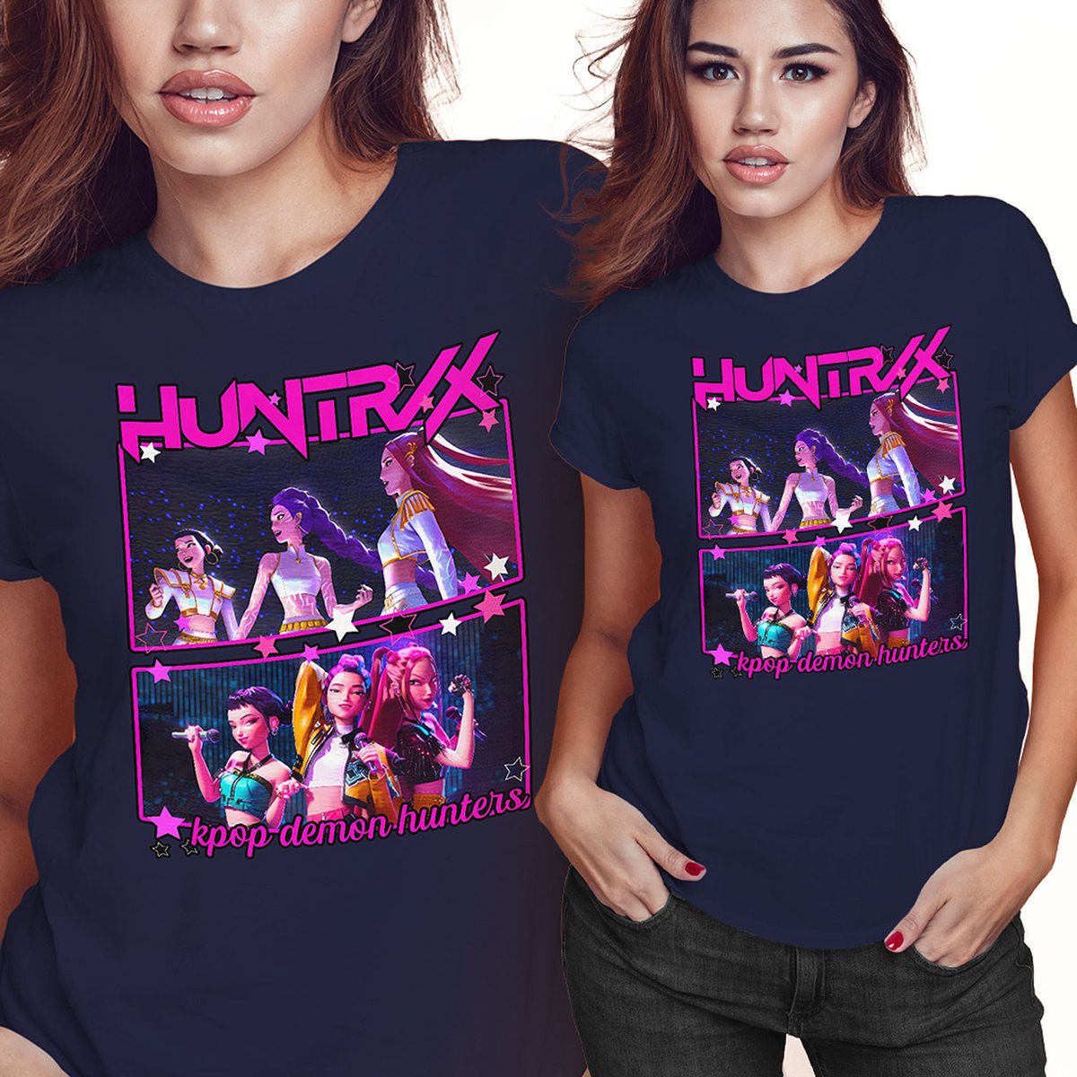 KOSZULKA DAMSKA T-SHIRT KPOP DEMON HUNTERS HUNTRIX XXL