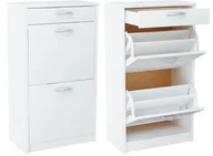 Moda i Uroda OUTLET - Szafka biała Na Buty półka na obuwie K034 Biały - miniaturka - grafika 1