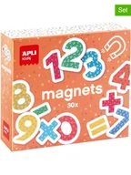Mały naukowiec - Magni Drewniane magnesy z cyframi w różnych kolorach - 3+ - miniaturka - grafika 1