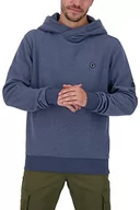 Swetry męskie - Alife and Kickin męska bluza JohnAK A bluza z kapturem bluza bluza z kapturem sweter S-XXXL, ciemnoniebieska melanż, M, niebieski (Nightblue) - miniaturka - grafika 1