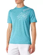 Koszulki męskie - Mizuno Core Tee Koszulka męska, Algierski niebieski, S - miniaturka - grafika 1