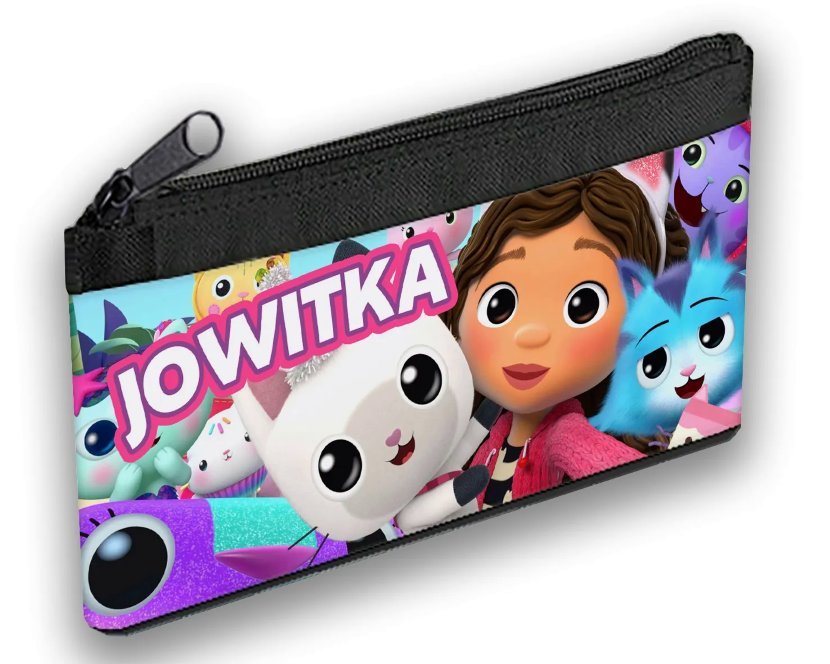 Piórnik z Imieniem Koci Domek Gabi - Personalizowany Akcesorium Szkolne