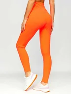 Spodnie sportowe damskie - Koralowe legginsy damskie Denley HH040 - miniaturka - grafika 1