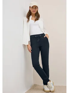 Cecil Spodnie w kolorze granatowym - Spodnie damskie - miniaturka - grafika 1