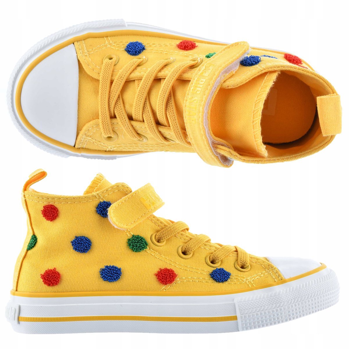 TRAMPKI DZIECIĘCE BIG STAR BUTY OBUWIE SPORTOWE TEKSTYL WYSOKIE NA RZEP