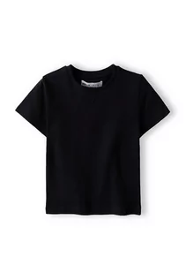 Koszulki dla chłopców - Czarny t-shirt dla dużego chłopca z bawełny - grafika 1