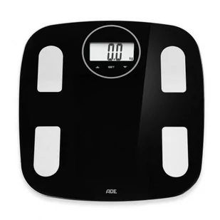 Waga Łazienkowa Z Analizą Masy Ciała Ade Nova, Do 180 Kg, 31 X 30 Cm, Czarna - Wagi łazienkowe - miniaturka - grafika 1