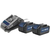 Akumulatory do elektronarzędzi - Zestaw akumulatorów CELMA Professional OBS 2x 4.0 Ah 18V + ładowarka - miniaturka - grafika 1