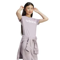 Koszulki sportowe damskie - Koszulka z krótkim rękawem damska ADIDAS Gym & Pilates - miniaturka - grafika 1