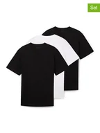 Koszulki męskie - Tom Tailor Koszulki (3 szt.) w kolorze czarnym i białym - miniaturka - grafika 1