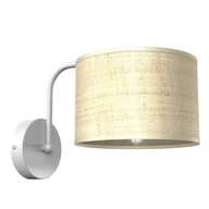 Lampy ścienne - Milagro Kinkiet MARSHALL WHITE / RATTAN 1xE27 MLP7482 - miniaturka - grafika 1