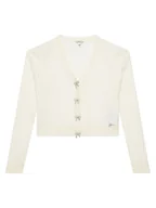 Swetry damskie - Guess Kardigan J6RR11 Z4530 Biały Regular Fit - miniaturka - grafika 1