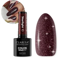 Lakiery hybrydowe - Claresa Lakier Hybrydowy Starlight 10 Do Paznokci Ciepły Brąz Efekt Flash - miniaturka - grafika 1