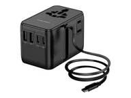 Ładowarki do telefonów - SILVER MONKEY Adapter podróżny Smart Travel 70W PD SMA343 - miniaturka - grafika 1