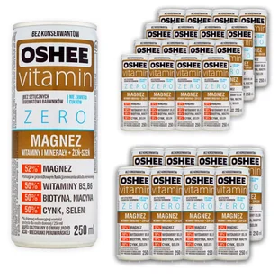 Oshee Vitamin Zero Magnez Napój gazowany o smaku jagód acai miechunki peruwiańskiej 250 ml x 24 sztuk - Napoje gazowane - miniaturka - grafika 1