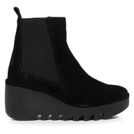 Botki damskie - Botki Fly London Bagufly P501233000 Czarny - miniaturka - grafika 1