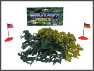 Figurki dla dzieci - Hipo Żołnierze 100 szt w worku - miniaturka - grafika 1