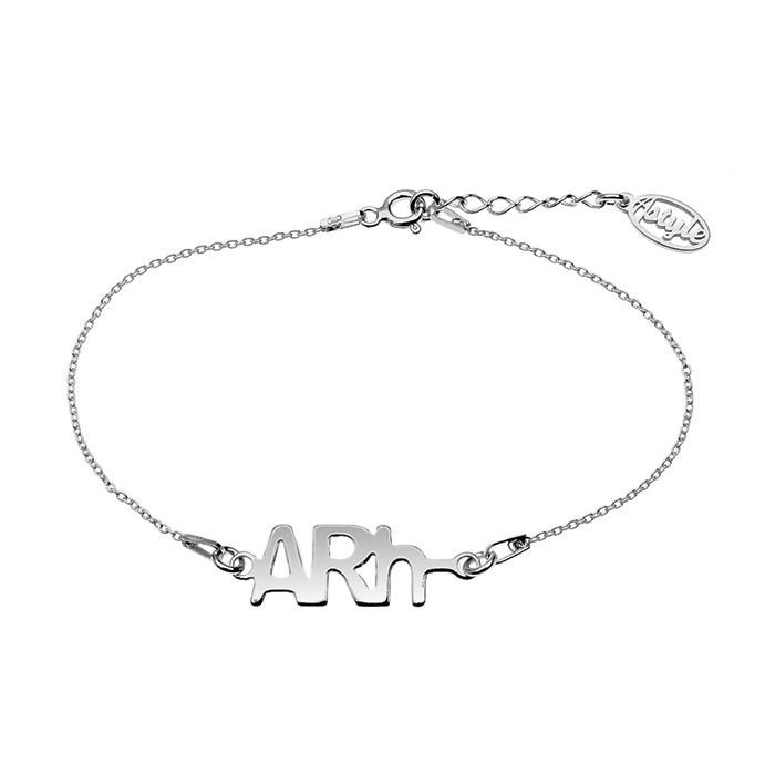 Bransoletka z grupą krwi rodowana