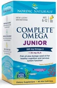 Suplementy naturalne - Complete Omega Junior, 283mg Lemon - 90 softgels NORDIC NATURALS - miniaturka - grafika 1