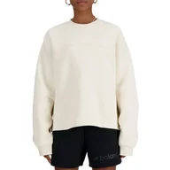 Bluzy sportowe damskie - Bluza New Balance WT41556LIN - beżowa - miniaturka - grafika 1