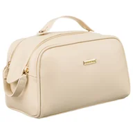 Kosmetyczki, organizery i kuferki - Minimalistyczna kosmetyczka podróżna z zapięciem na suwak i magnes - Peterson - miniaturka - grafika 1