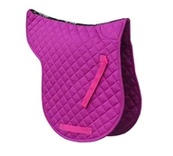 Czapraki - Rhinegold 0 Cotton Quilted Numnah-Pony-Raspberry, Malina - miniaturka - grafika 1