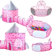 Namioty i tipi dla dzieci - WOOPIE Namiot 3w1 Palac Ksiezniczki XXL Domek T - miniaturka - grafika 1