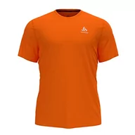 Koszulki sportowe męskie - Odlo Męski T-shirt Essential Flyer z okrągłym dekoltem, pomarańczowy (Shocking Orange), XXL - miniaturka - grafika 1