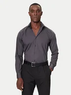 Koszule męskie - Calvin Klein Koszula LV019EU037 Szary Slim Fit - miniaturka - grafika 1