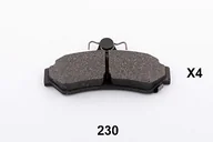 Klocki hamulcowe - JAPANPARTS Zestaw klocków hamulcowych, hamulce tarczowe PP-230AF PP-230AF - miniaturka - grafika 1