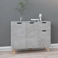 Szafki do salonu - vidaXL Szafka, szarość betonu, 90x30x72 cm, płyta wiórowa - miniaturka - grafika 1