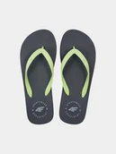 Klapki i japonki męskie - Wygodne japonki męskie z lekką podeszwą 4F 4FMM00FFLIM026A-72S Zielony - miniaturka - grafika 1