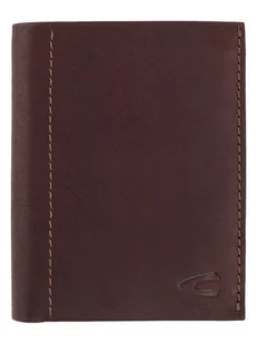 Camel Active Skórzany portfel "Niagara" w kolorze ciemnobrązowym - 10 x 12,5 x 2 cm - Portfele - miniaturka - grafika 1