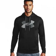Bluzy sportowe męskie - Męska bluza treningowa UNDER ARMOUR UA Armour Fleece Big Logo HD - miniaturka - grafika 1