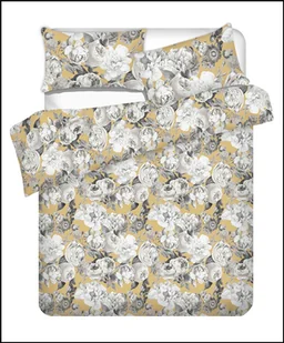 Komplet pościeli Domoletti, żółty/szary, 200x220 cm - Pościel - miniaturka - grafika 1