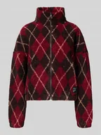 Bluzy damskie - Bluza rozpinana o kroju oversized z futerka model ‘ELINE LIFE’ - miniaturka - grafika 1