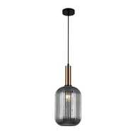 Lampy sufitowe - Italux Antiola PND-5588-1L-BRO+SG PND-5588-1L-BRO+SG - miniaturka - grafika 1