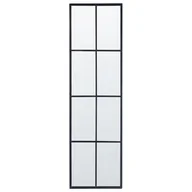 Lustra - Metalowe lustro ścienne okno 38 x 132 cm czarne CAMON - miniaturka - grafika 1