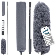 Miotły, szufle, mopy - Szczotka Do Kurzu Teleskopowa Miotełka Zmiotka Długa Wymienne Końcówki 80-242 cm - miniaturka - grafika 1