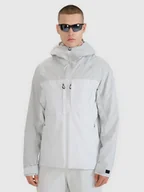 Kurtki i kamizelki sportowe męskie - Męska kurtka trekkingowa 4F 4FWSS25TTJAM711 - szara - miniaturka - grafika 1