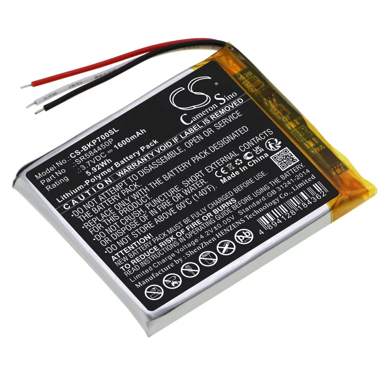 Vhbw Battery Replacement For Garmin KH44BH48D6DE5, KE37BE49D0DX3 For Gps Navigation System Sat Nav 1200mah 37 V Li Polymer 81940778 - View #6