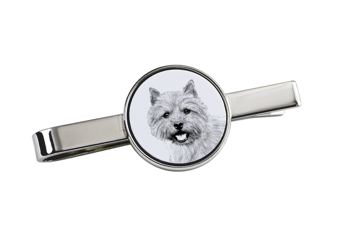 Norwich Terrier - spinka do krawata z psem, personalizowany klips do krawata, wyjątkowy prezent dla mężczyzny marki Art-Dog