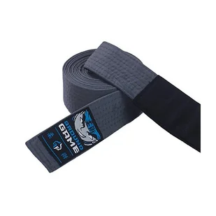 Pas do BJJ dla dzieci Ground Game szary - Kimona, stroje i obuwie - miniaturka - grafika 1