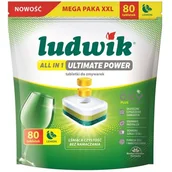 Akcesoria i części do zmywarek - Tabletki do zmywarek LUDWIK All In One Ultimate Power Lemon - 80 szt. - miniaturka - grafika 1