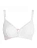 Bielizna ciążowa - Cache Coeur Biustonosz ciążowy i do karmienia IRIS WHITE, Rozmiar biutonosza: 85E - miniaturka - grafika 1