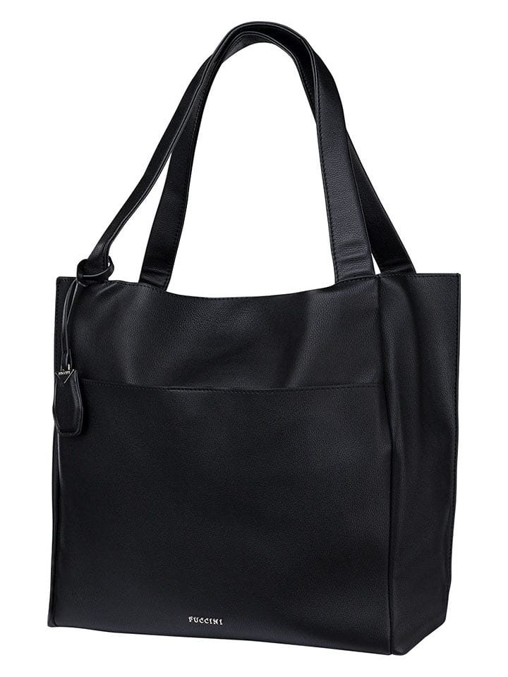 Puccini Shopper bag w kolorze czarnym - 36 x 35 x 14 cm