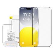 Szkła hartowane na telefon - Szkło hartowane Baseus Crystalline Anti-Glare Apple iPhone 15 Plus / 14 Plus - miniaturka - grafika 1