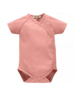 Body dla niemowląt - Yosoy Body niemowlęce z krótkim rękawem bawełna organiczna Rose gold, Rozmiar: 74 - miniaturka - grafika 1