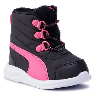 Śniegowce damskie - Puma Śniegowce Fun Racer Boot Ac Inf 194282 02 Black/Glowing Pink - grafika 1