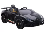 Pojazdy elektryczne dla dzieci - Import LEANToys Auto na akumulator Lamborghini Huracan Czarne - miniaturka - grafika 1